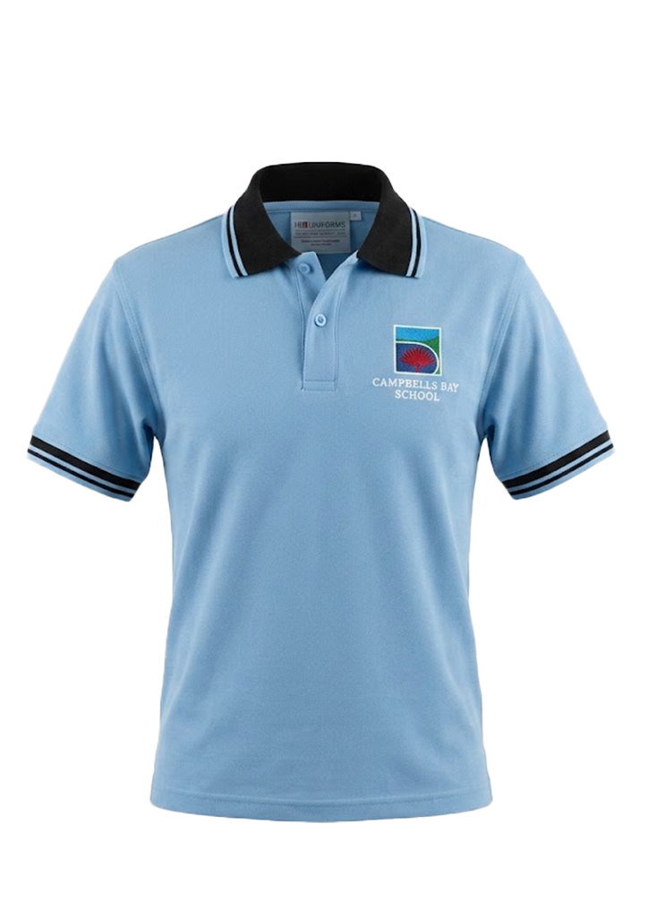 Campbells Bay SS Polo Cornflower Blue