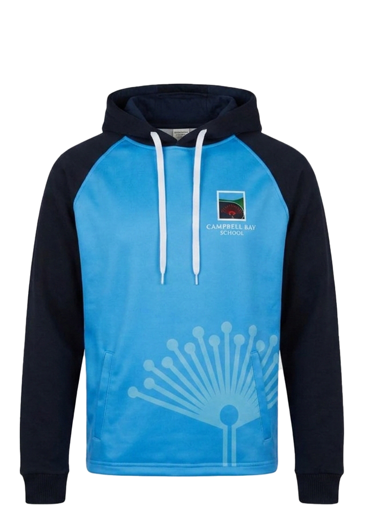Campbells Bay School Hoodie Cornflower Blue/Navy